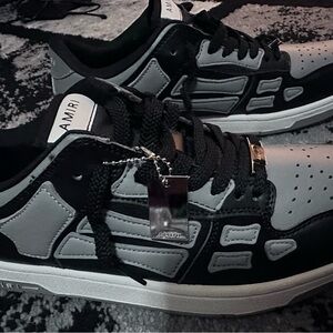Amiri black/grey skeleton